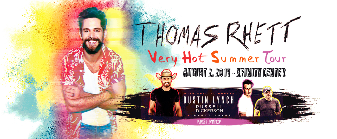 Thomas Rhett, Dustin Lynch & Russell Dickerson at Xfinity Center