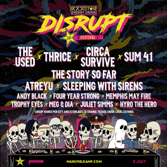 Disrupt Festival: The Used, Thrice, Circa Survive, The Story So Far & Atreyu at Xfinity Center