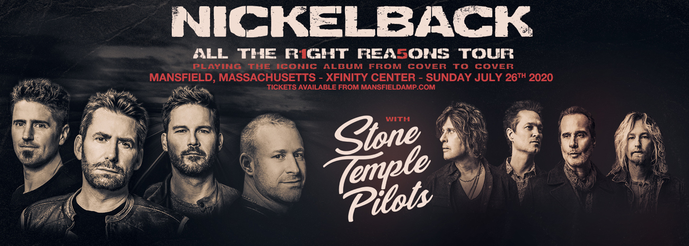Nickelback, Stone Temple Pilots & Tyler Bryant and The Shakedown at Xfinity Center tickets Nickelback, Stone Temple Pilots & Tyler Bryant and The Shakedown at Xfinity Center