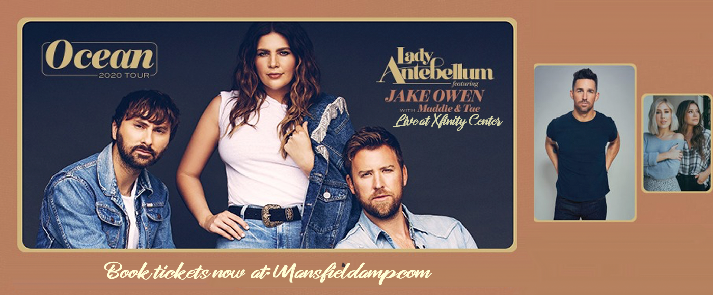 Lady Antebellum, Jake Owen & Maddie and Tae at Xfinity Center tickets Lady Antebellum, Jake Owen & Maddie and Tae at Xfinity Center