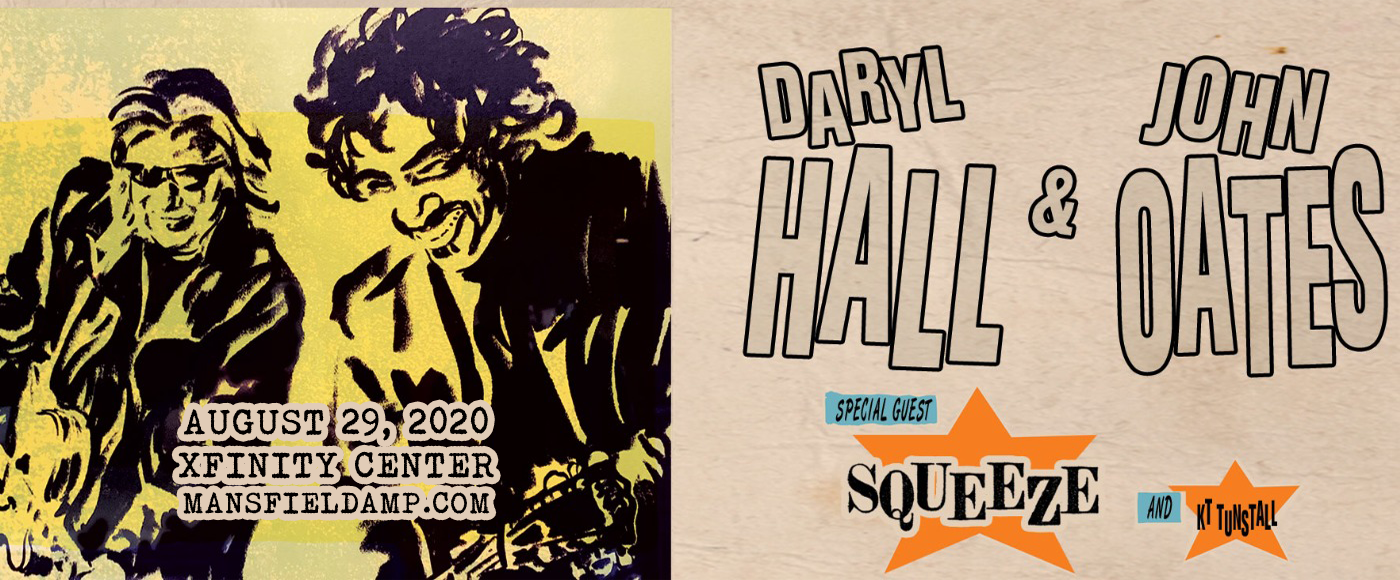 Hall and Oates, KT Tunstall & Squeeze at Xfinity Center tickets Hall and Oates, KT Tunstall & Squeeze at Xfinity Center