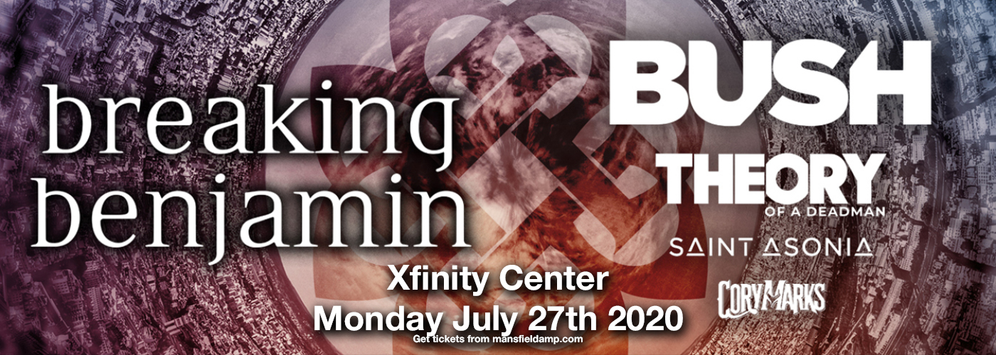 Breaking Benjamin & Bush at Xfinity Center tickets Breaking Benjamin & Bush at Xfinity Center