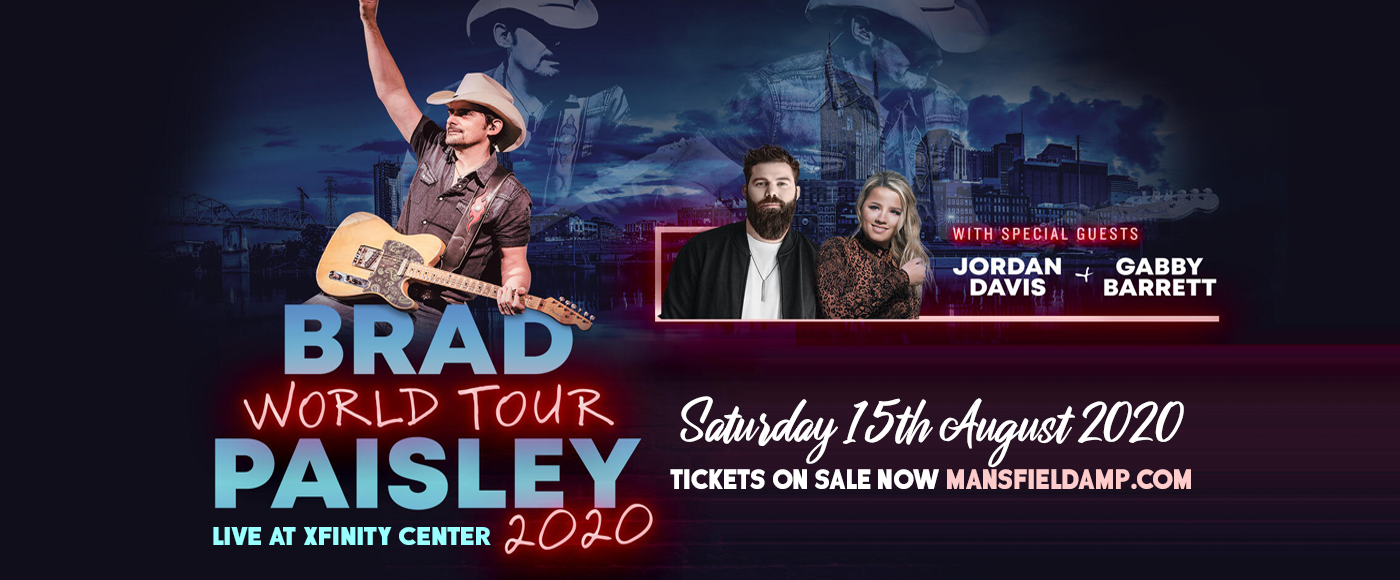 Brad Paisley, Jordan Davis & Gabby Barrett at Xfinity Center