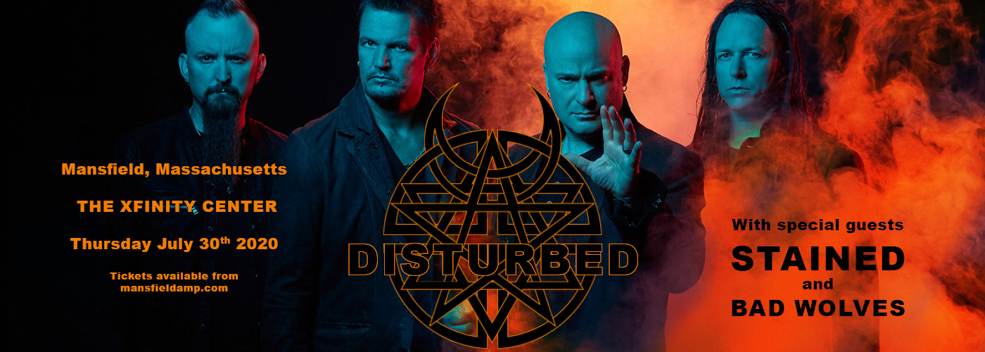 Disturbed, Staind & Bad Wolves at Xfinity Center tickets Disturbed, Staind & Bad Wolves at Xfinity Center