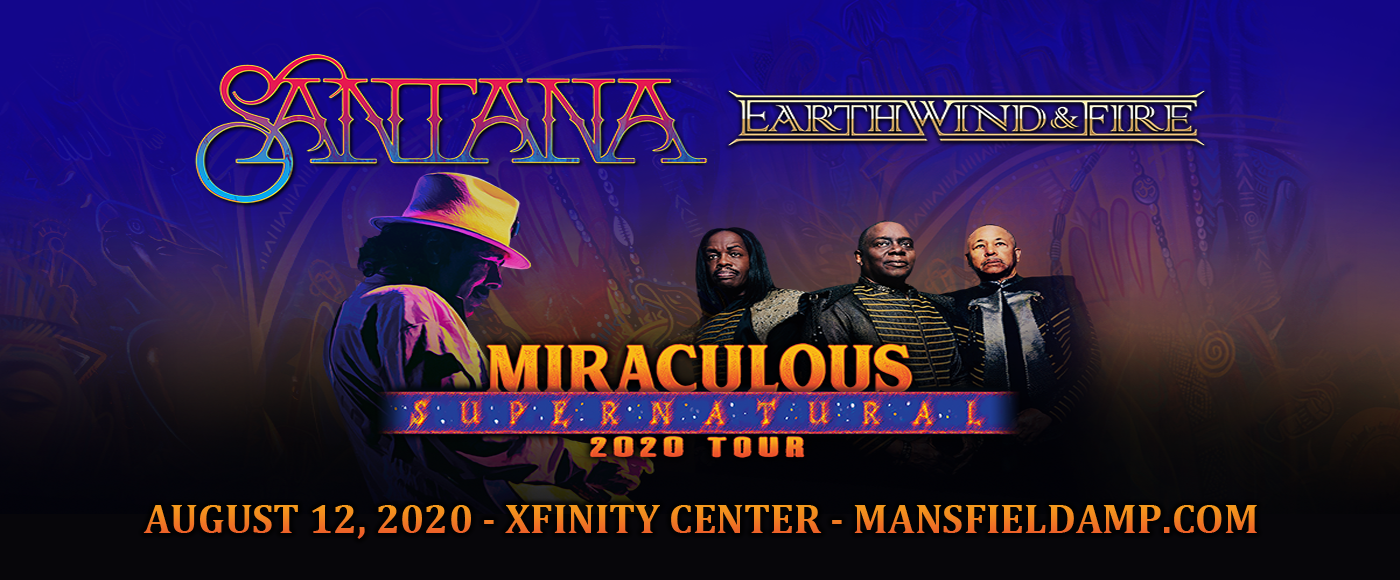 Santana & Earth, Wind and Fire at Xfinity Center tickets Santana & Earth, Wind and Fire at Xfinity Center
