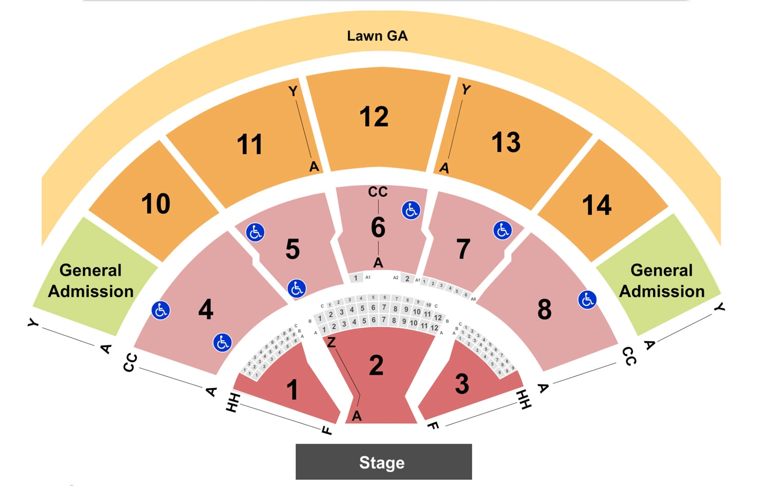 xfinity center - ma seating chart